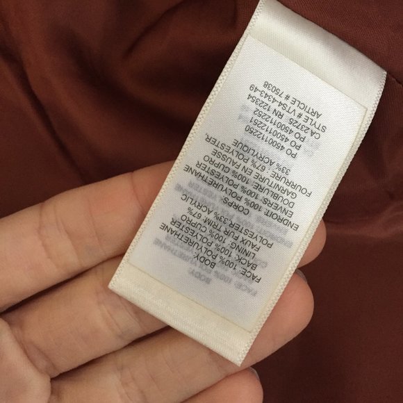 Aritzia Wilfred Tempest Cropped Vinyl Jacket Brown - Picture 11 of 14